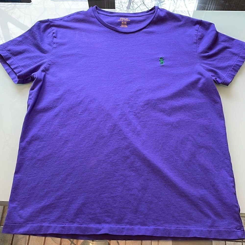 Polo Ralph Lauren t-shirt medium purple green polo logo